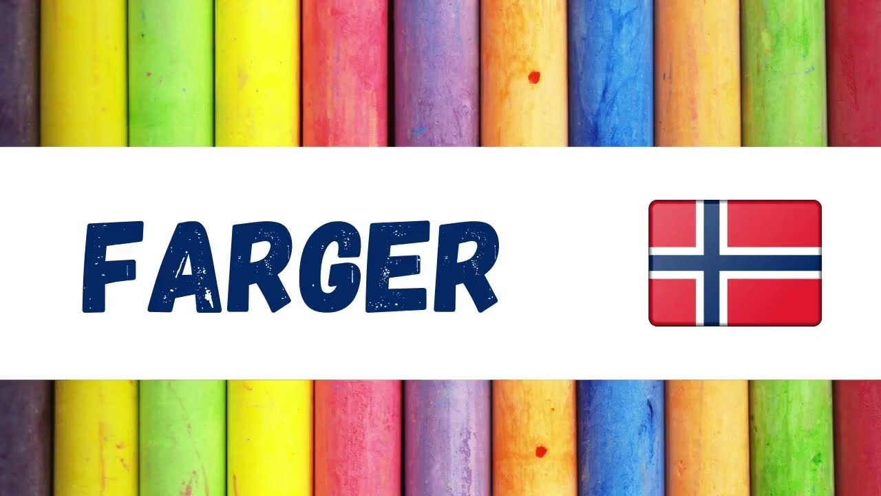 Los colores en Noruego| Farger| Aprende Noruego