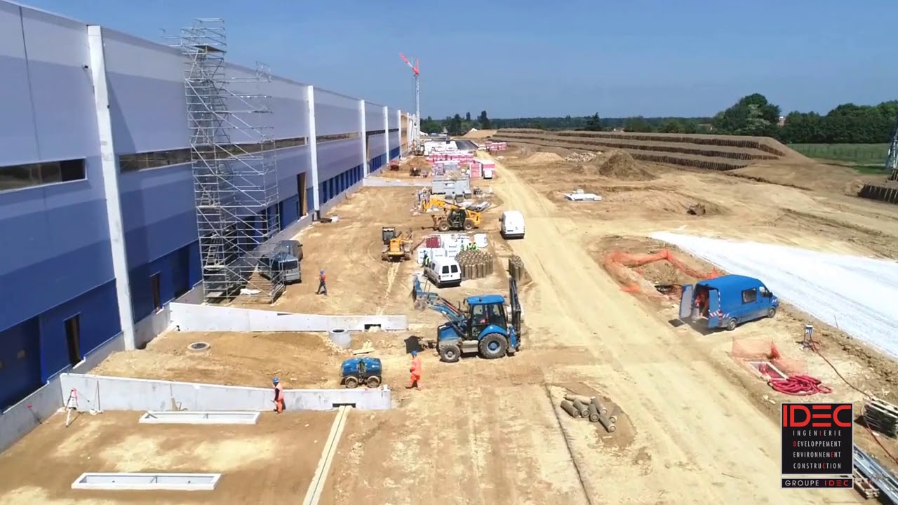 IDEC | Construction d’un entrepôt logistique de 200 000 m² à Tournan en Brie (77) – Juin 2018
