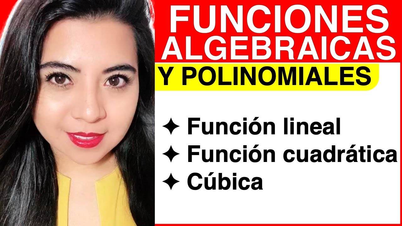 FUNCIONES ALGEBRAICAS Y POLINOMIALES (Explicación y ejemplos)