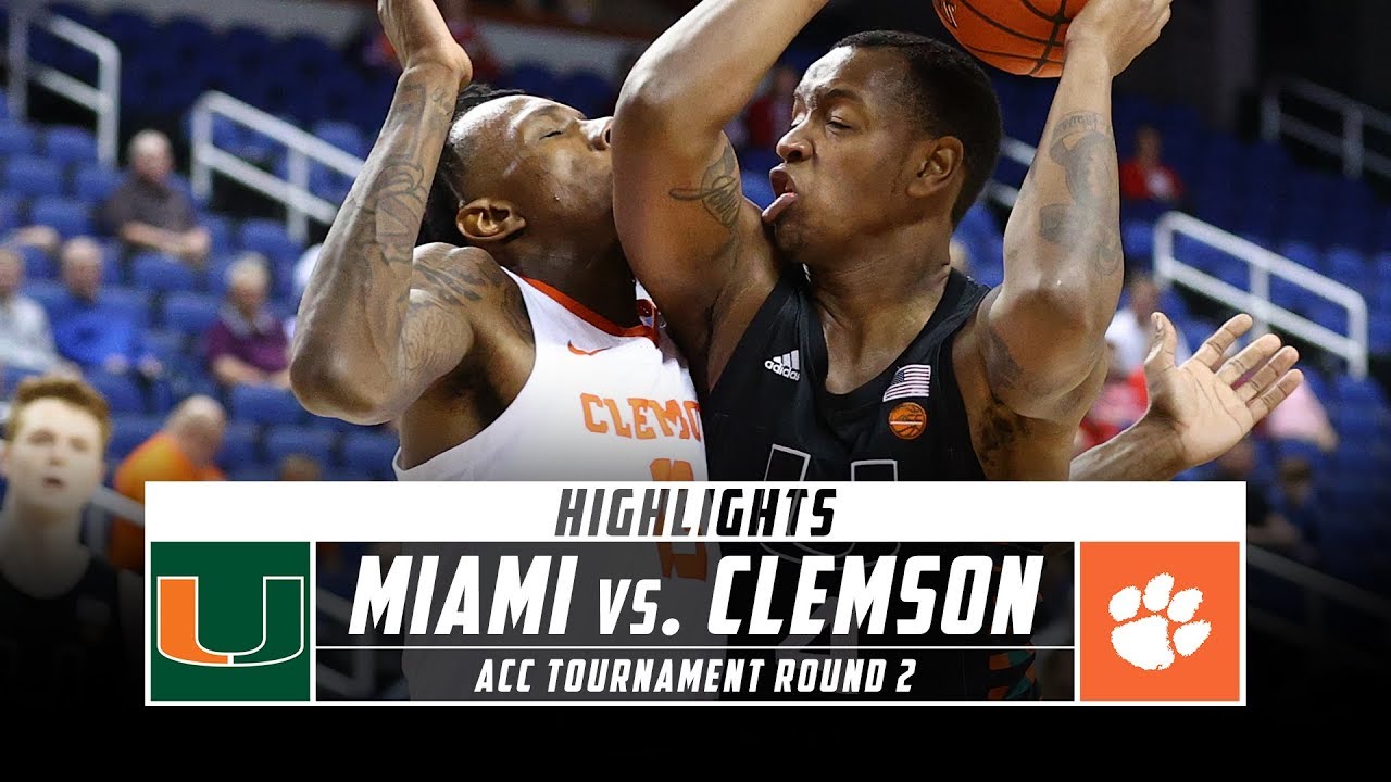 Miami vs. Clemson Highlights - ACC Men's Basketball Tournament Round 2 (2020) | Stadium