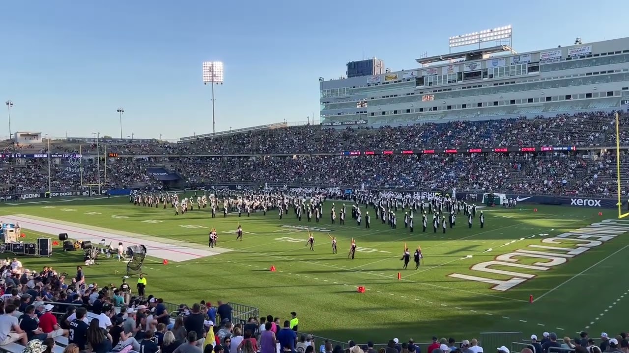 UConn marching band half time show 10-4-25 game
