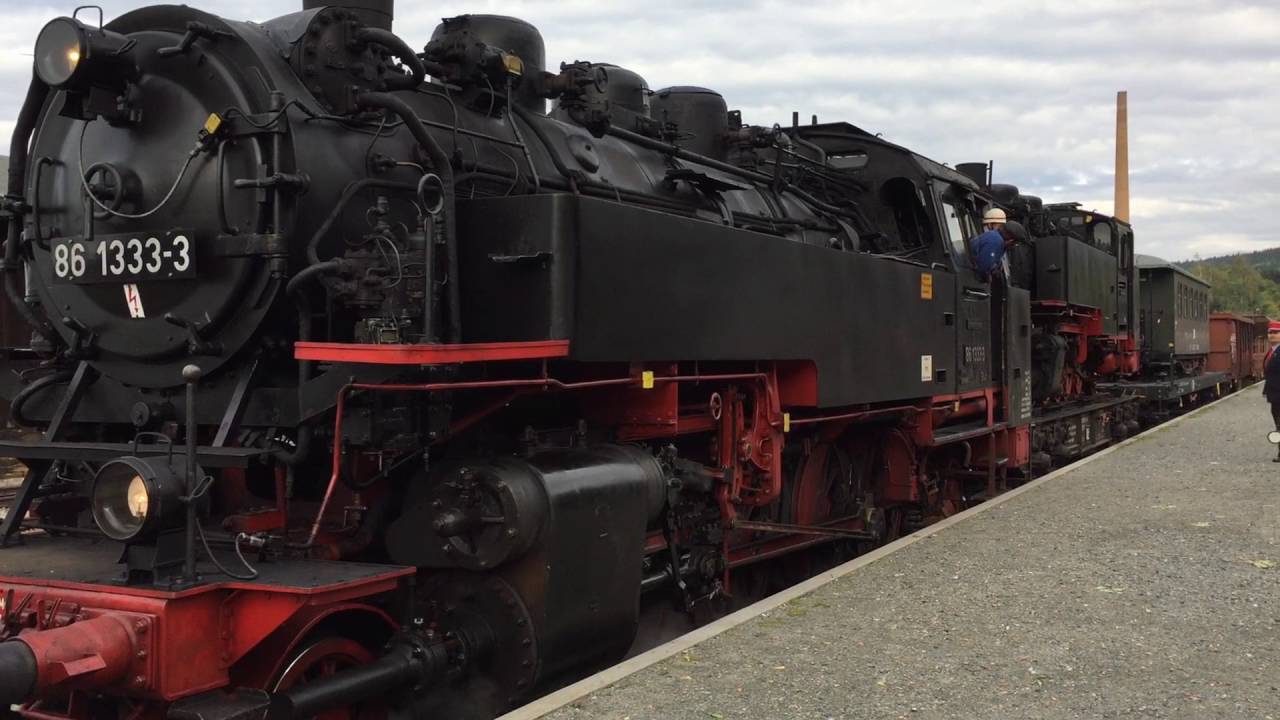 Fotozug Dampflok BR 86 1333-3 mit VII K (Strecke Bärenstein - Cranzahl)