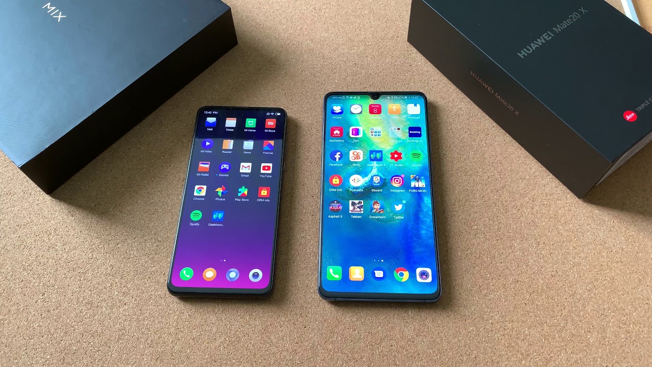 Mi Mix 3 vs Mate 20 X - Bezel less vs The Beast!