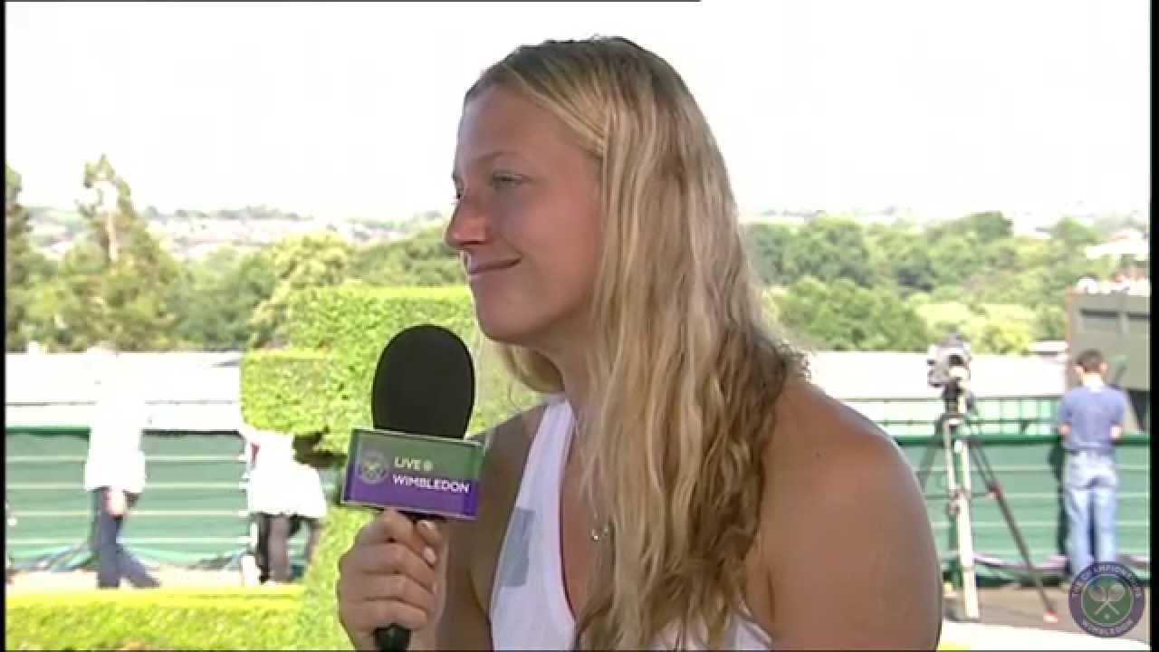 Petra Kvitova visits the Live @ Wimbledon studio