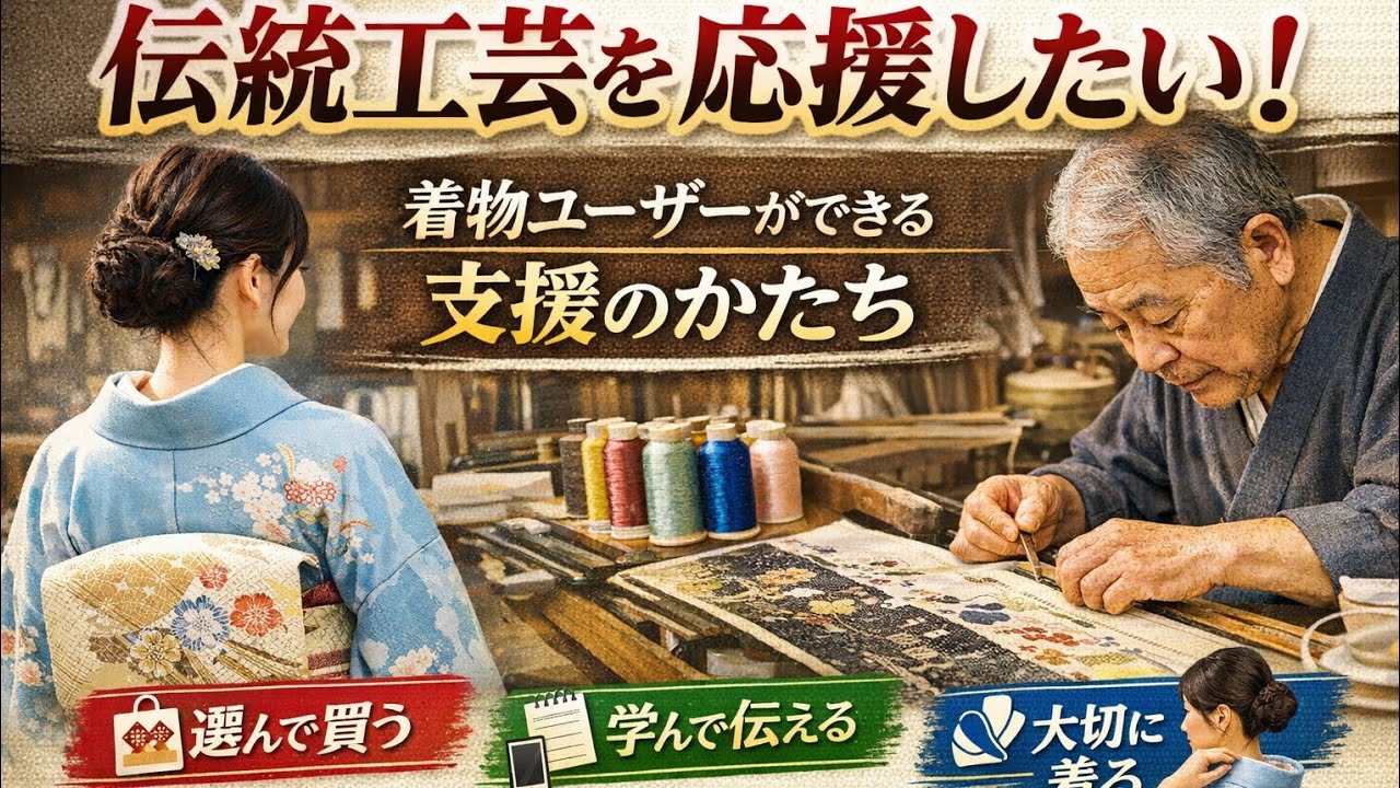 ＃609　着物フリートーク「伝統工芸を応援したい」その具体的な方法を考える― 着物ユーザーとしての具体的な応援のかたちとは―