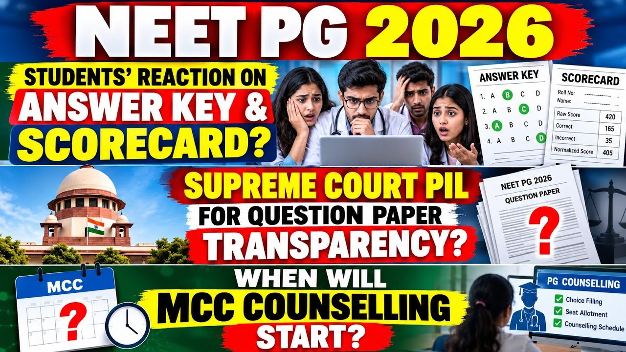 NEET PG 2026 Students Reactions After Score Card ? Supreme Court PIL ? MCC Counselling Date ? #neet 