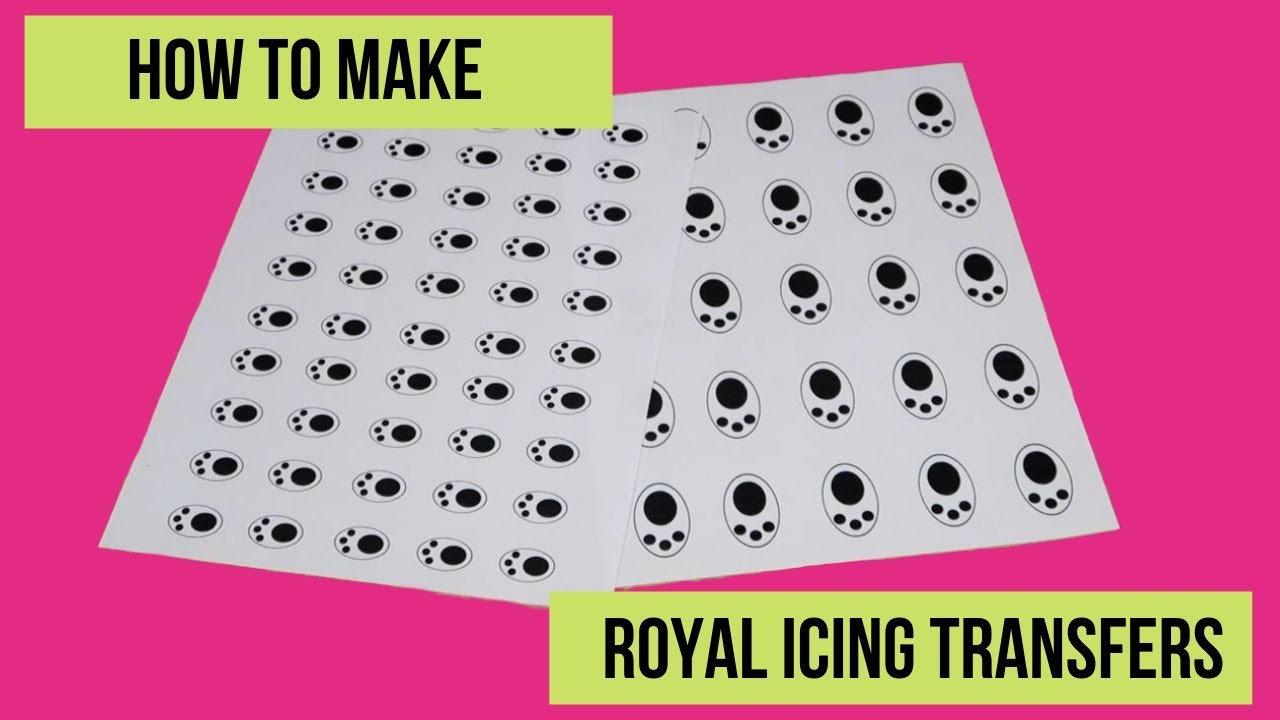How to make royal icing transfers