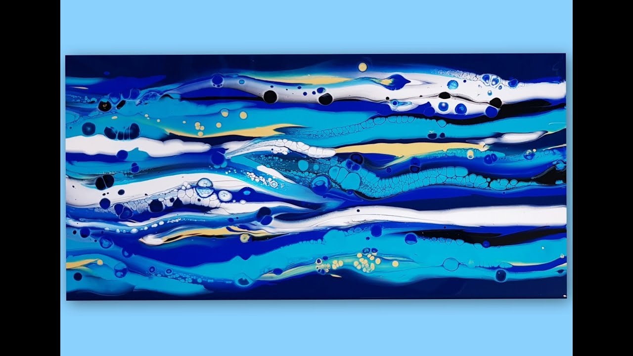 #386 Acrylic Pour With Controlled Swipes