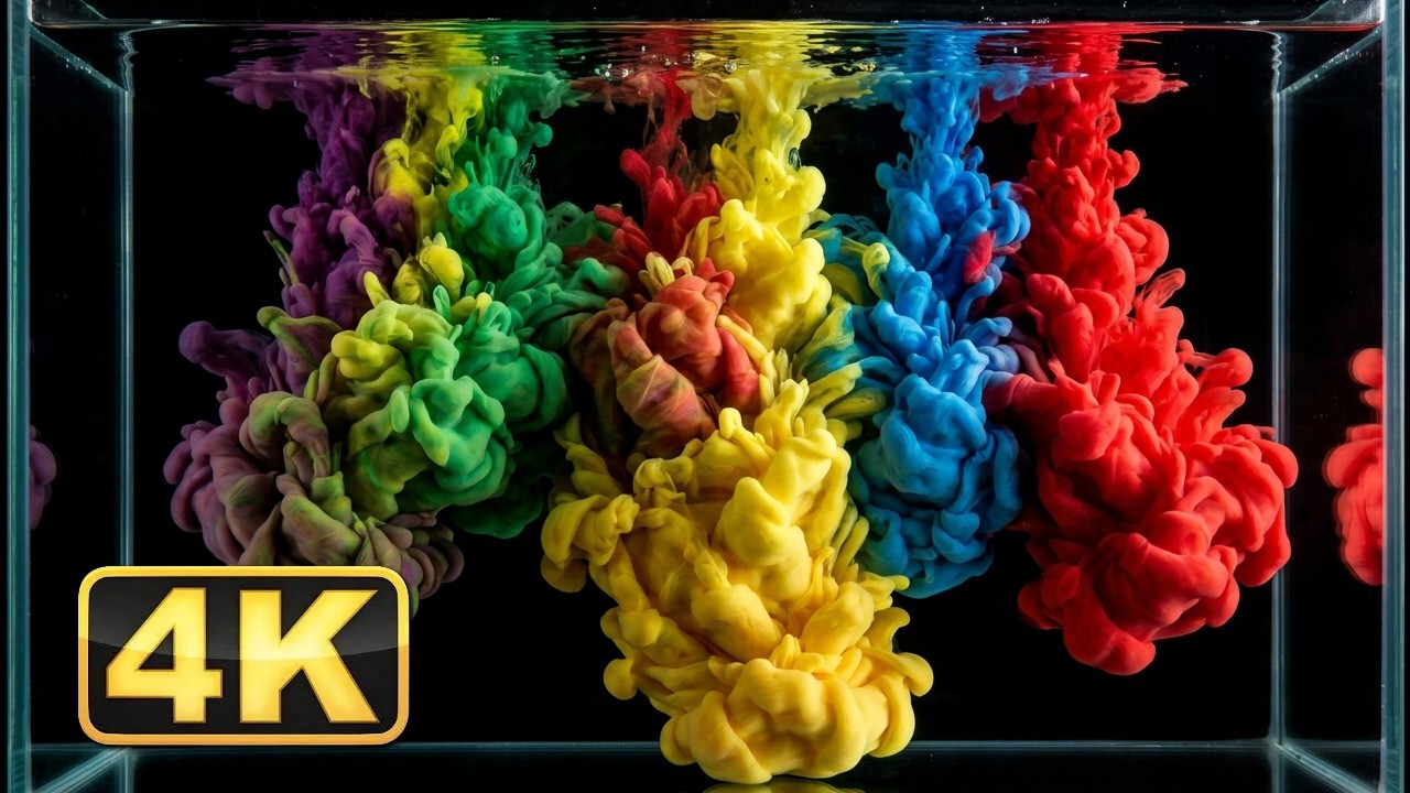4K Abstract Liquids! V - 10! 12 Hours of Calming 4K Abstract Liquids for the ULTIMATE Meditation
