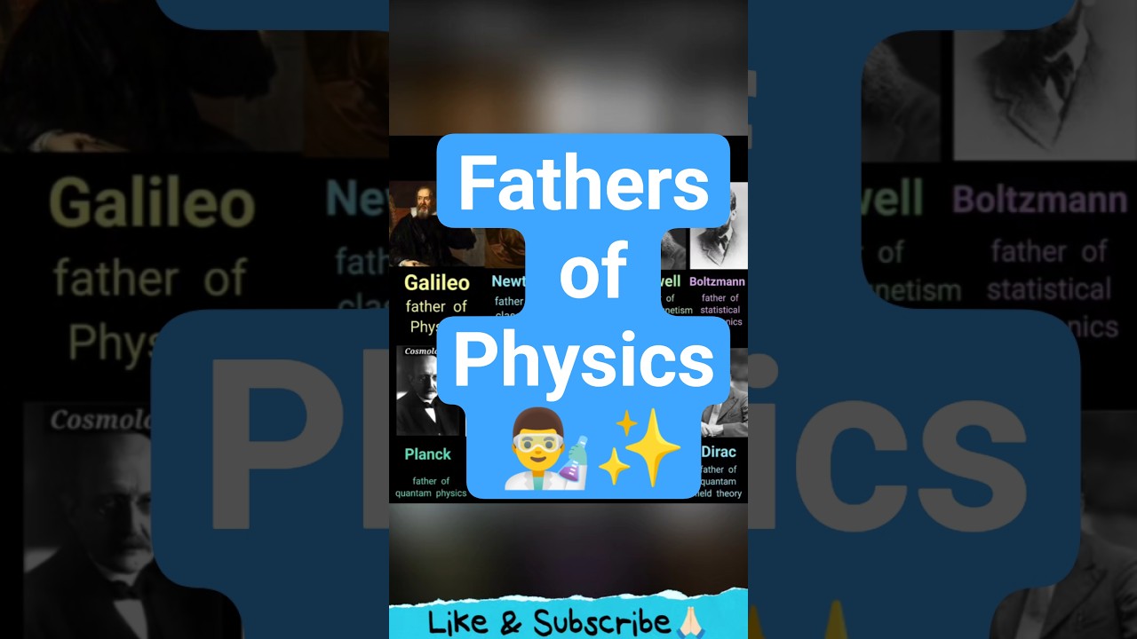 Meet the Fathers of Physics &ndash; Galileo, Newton & Einstein! 🚀 #Physics #gk #missileman