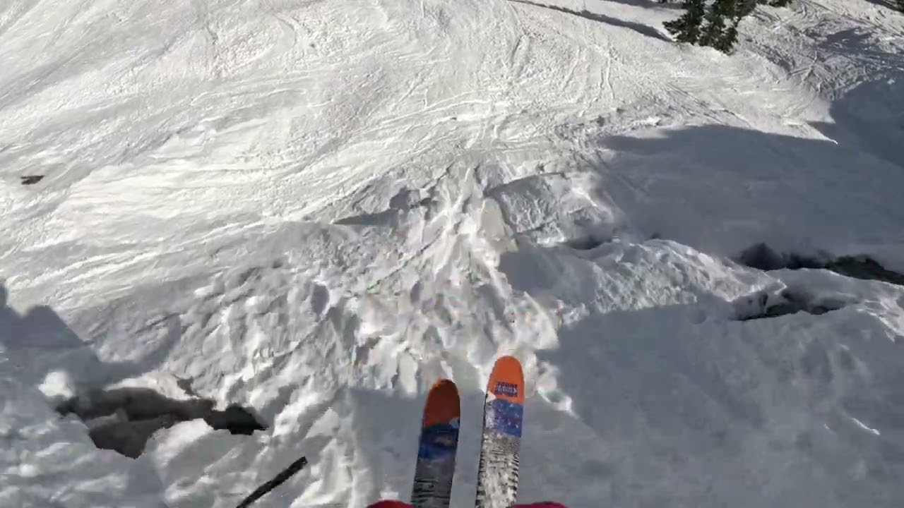 Skiing on Firm Snow in Kirkwood