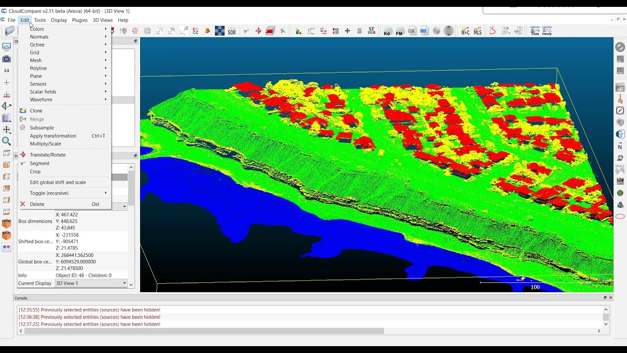 Cloud Compare 2: Point segmentation