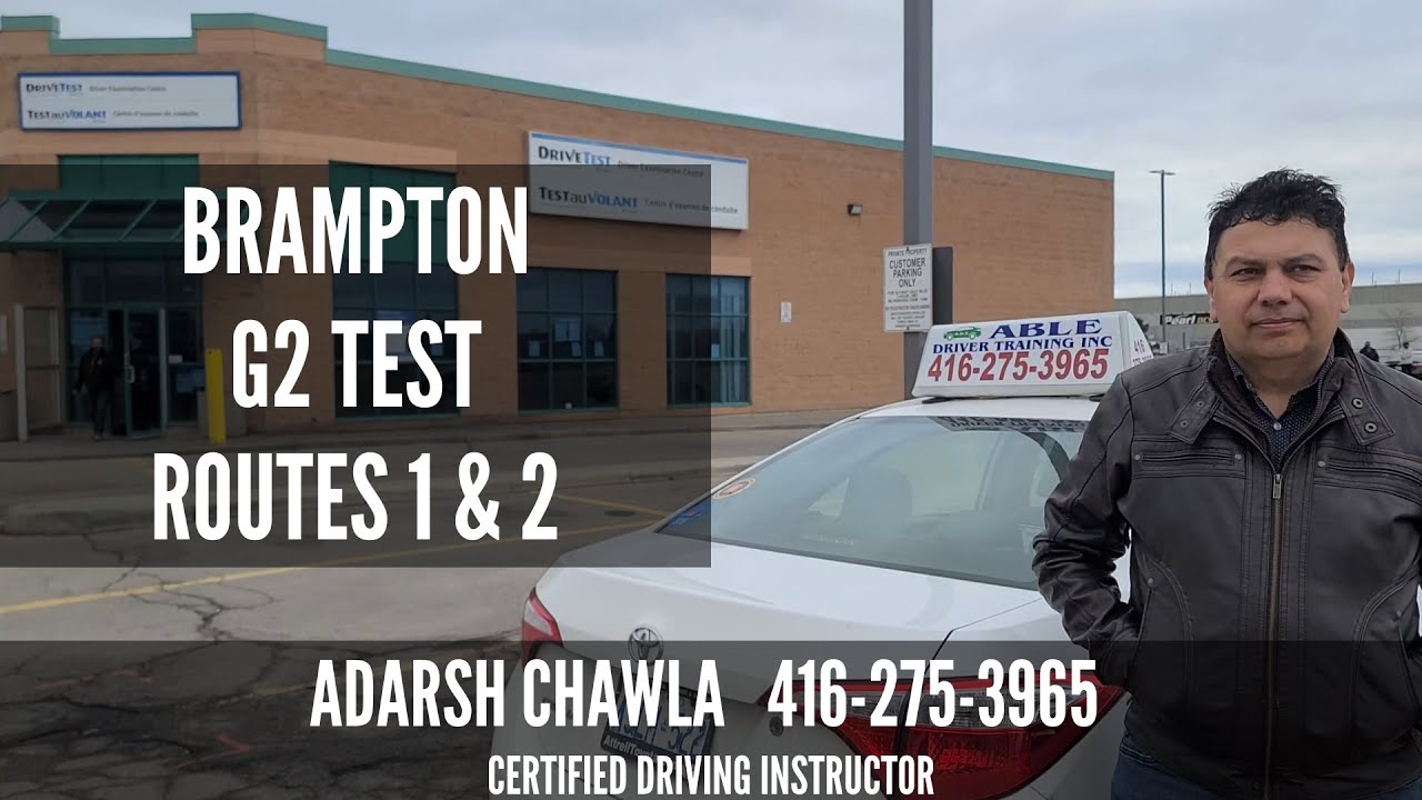 Brampton G2 Road Test Routes (Route 1 & 2) in 2023