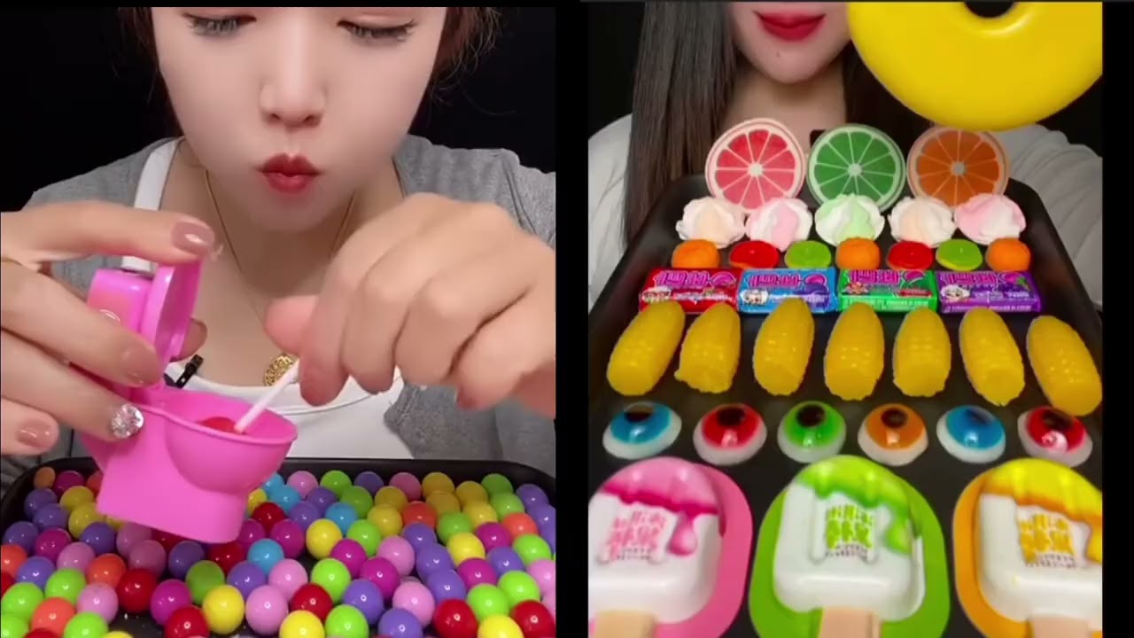 Delicious Candy toys and Colorful Rainbow Candies #chocolat #candy #canddy #asmrfood #usa 