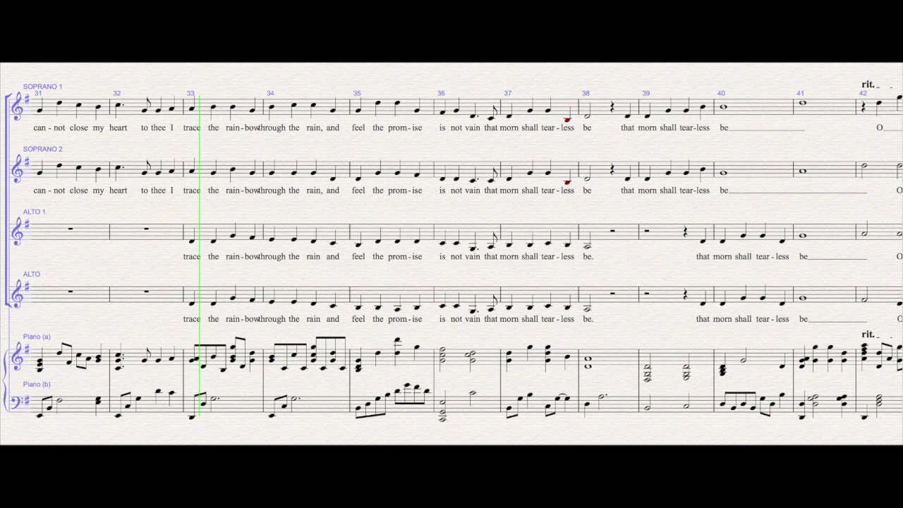 O Love Alto 1 Practice Video