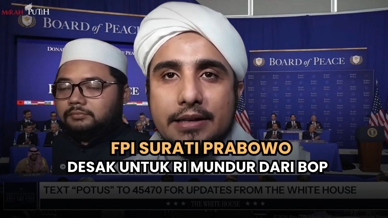 FPI Tegas Kirim Surat ke Prabowo, Minta RI Keluar dari Board of Peace