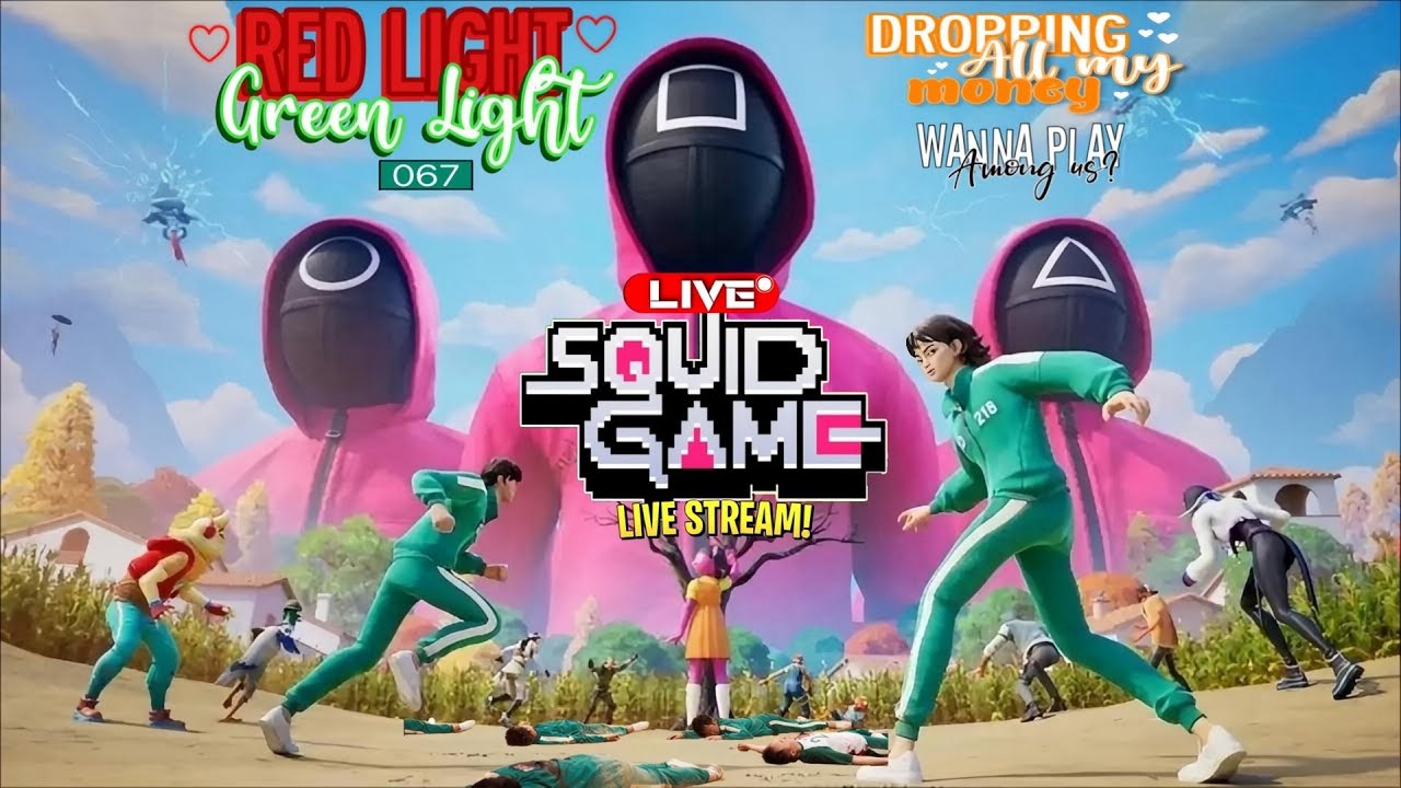 One Mistake Game Over 😈 Squid Game LIVE 🔴 Red light 🟢 Green light 😱456