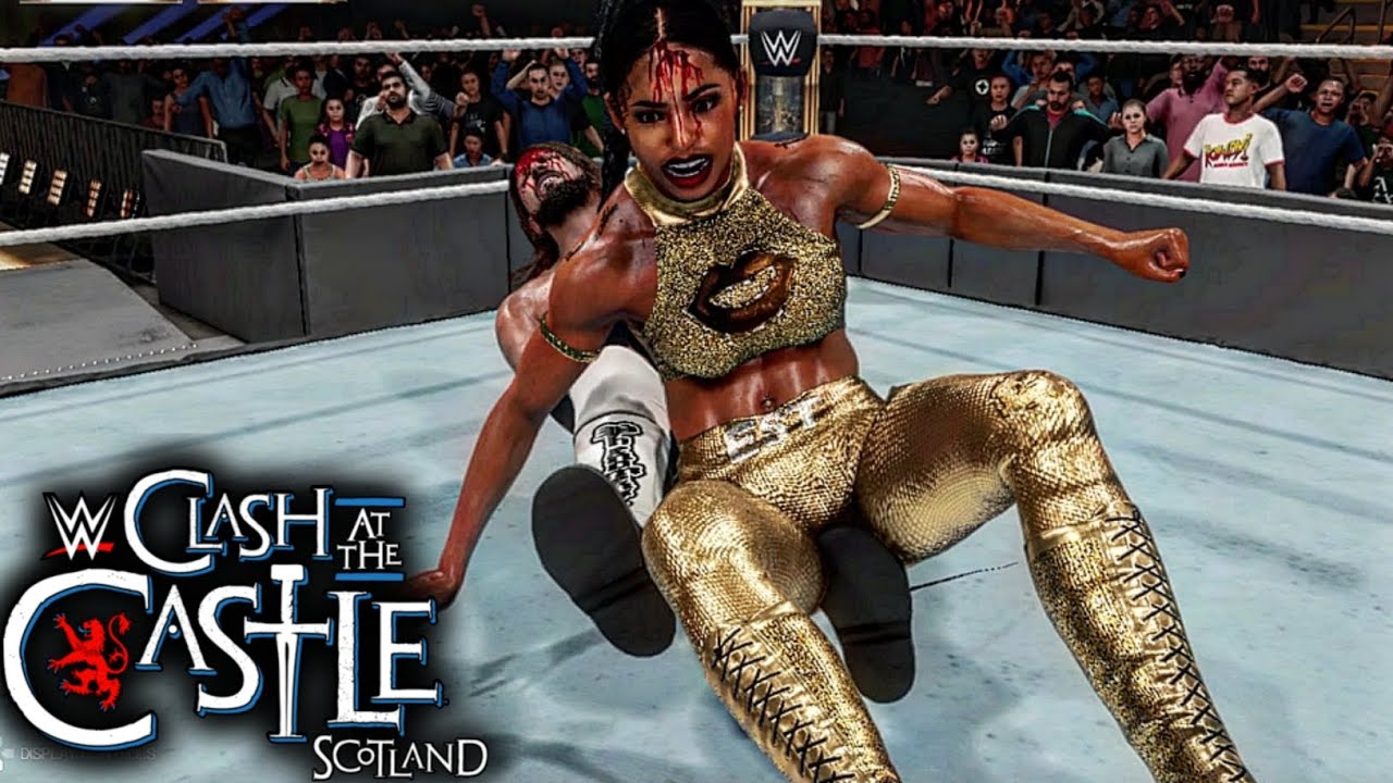 Clash At The Castle: Aj Styles vs Bianca Belair Intergender Wrestling| Aj Styles Fight Bianca Belair