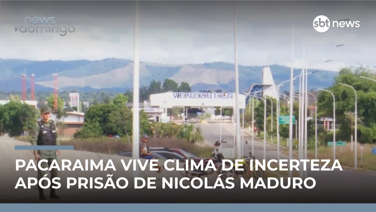 Prisão de Maduro muda rotina na fronteira do Brasil com a Venezuela | #NewsDomingo