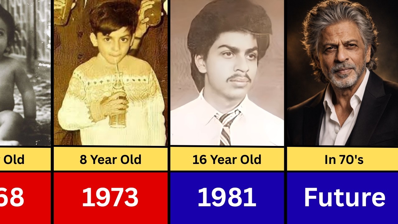 Shah Rukh Khan - Transformation From 1 to 60 Year Old