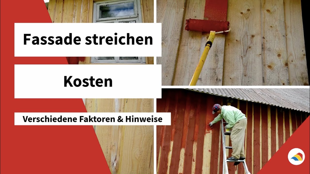 Fassade streichen Kosten | Was ein neuer Anstrich wirklich kostet