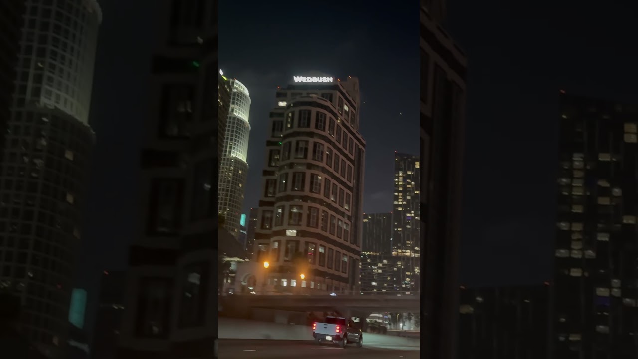 LOS ANGELES CALIFORNIA at Night #downtown #travel #traveltv #usa