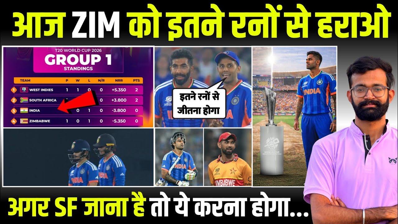 India vs zimbabwe Match | India needs to beat Zimbabwe by this many runs today, aaj kiska Match hai