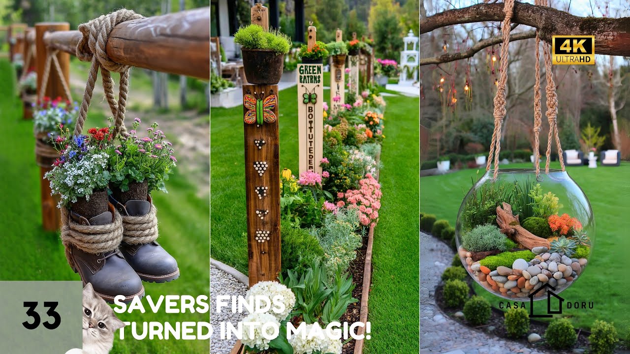 🌿 Savers/Value Village Thrift Hacks + Recycled Trash ♻️ BUDGET DIYs Garden Decor You’ll Love! 🔨