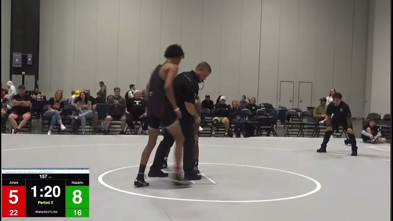 Kalias Nazario vs #12 Kage Jones 157lb Elite 8 Duals 2025