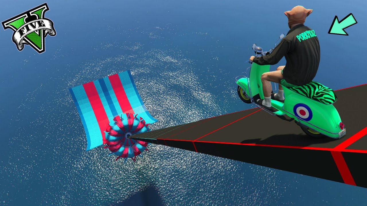 GTA 5 ONLINE 🐷 MEGA RAMPA FAGGIOLINO !!! 🐷 GARE PARKOUR 🐷N*282🐷 GTA 5 ITA 🐷 DAJE !!!