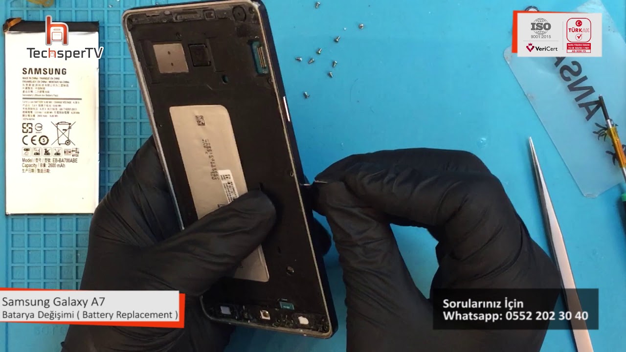 Samsung A7 Batarya Değişimi / Samsung A7 Battery Replacement