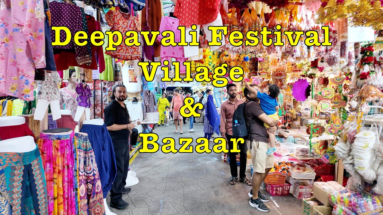Deepavali Festival Village & Night bazaar Tour & Dinner #singapore #deepavali #nightbazaar #dinner