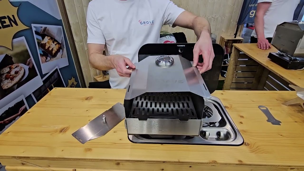 Small oven for campervans - why waste space on a big one?