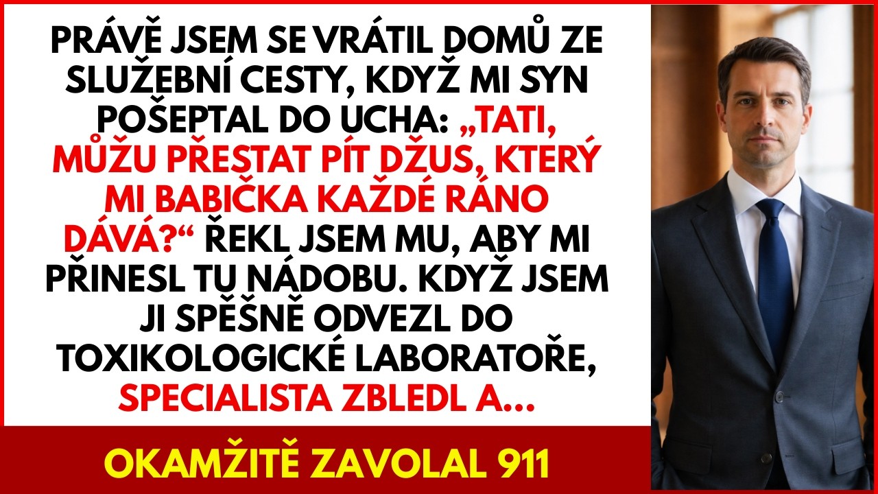 Prosil, aby přestal pít dědečkův džus — reakce toxikologa mě donutila zavolat 911