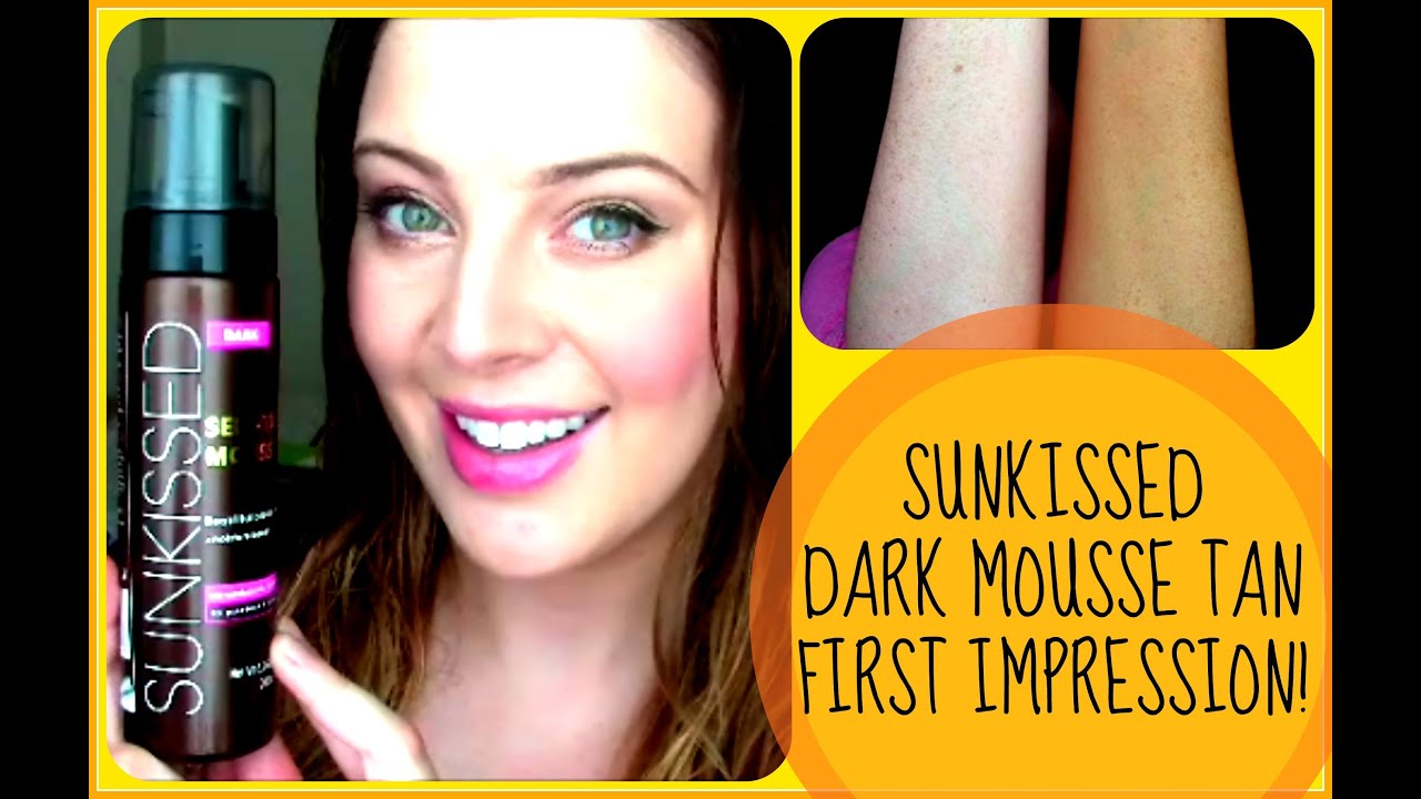 SUNKISSED Dark Self Tan Mousse First Impression Review