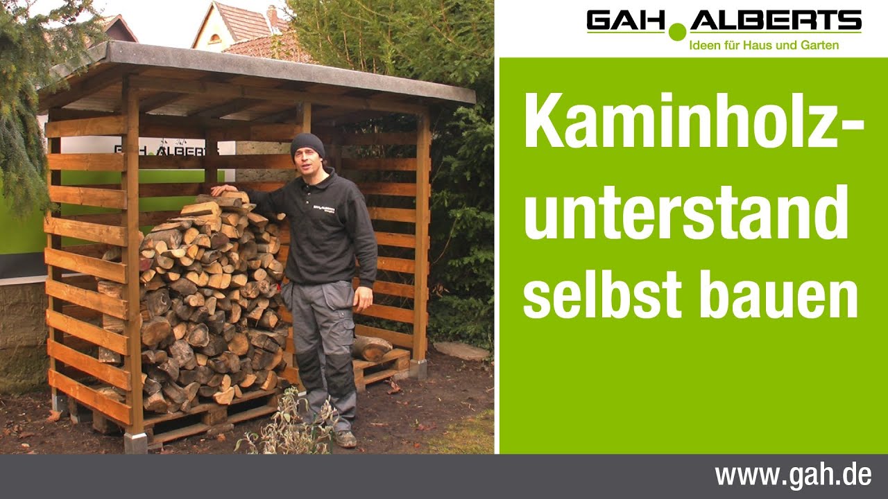 GAH-Alberts: Bau eines Kaminholzunterstands