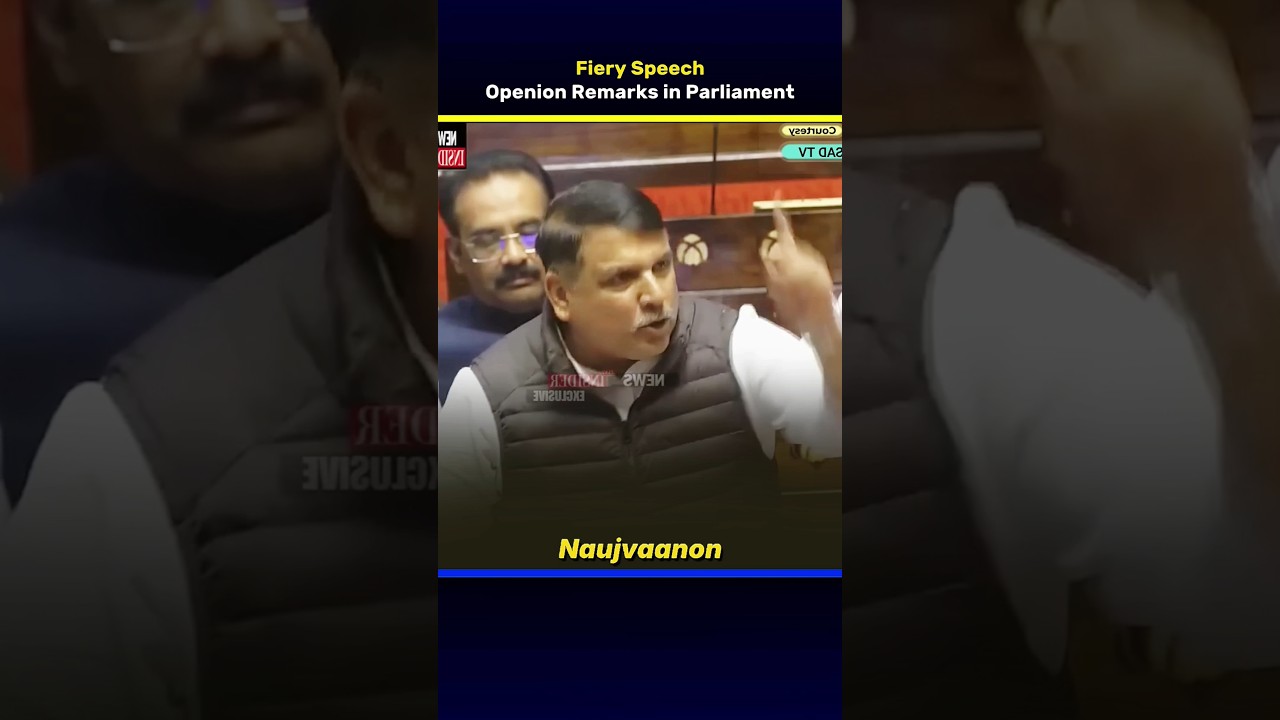 Sanjay Singh opening remarks in Parliament | Fiery Speech | Direct News