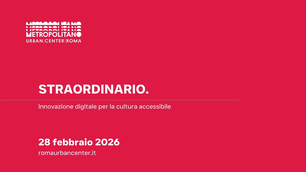 STRAORDINARIO. - Innovazione digitale per la cultura accessibile - 28/02/2026