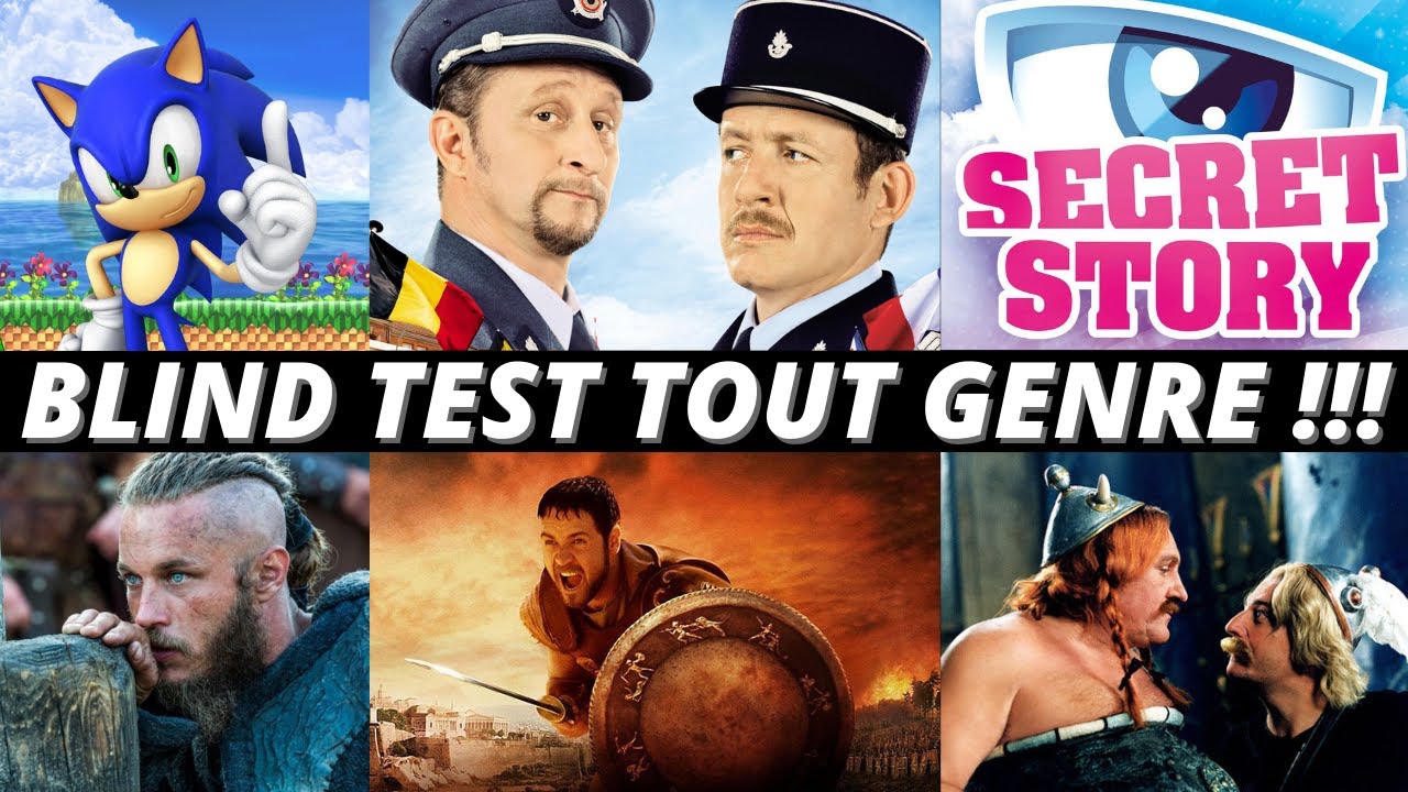 BLIND TEST TOUT GENRE / FILMS, SÉRIES, JEUX VIDÉOS, ÉMISSIONS TV, RÉPLIQUES DE FILM (50 extraits)