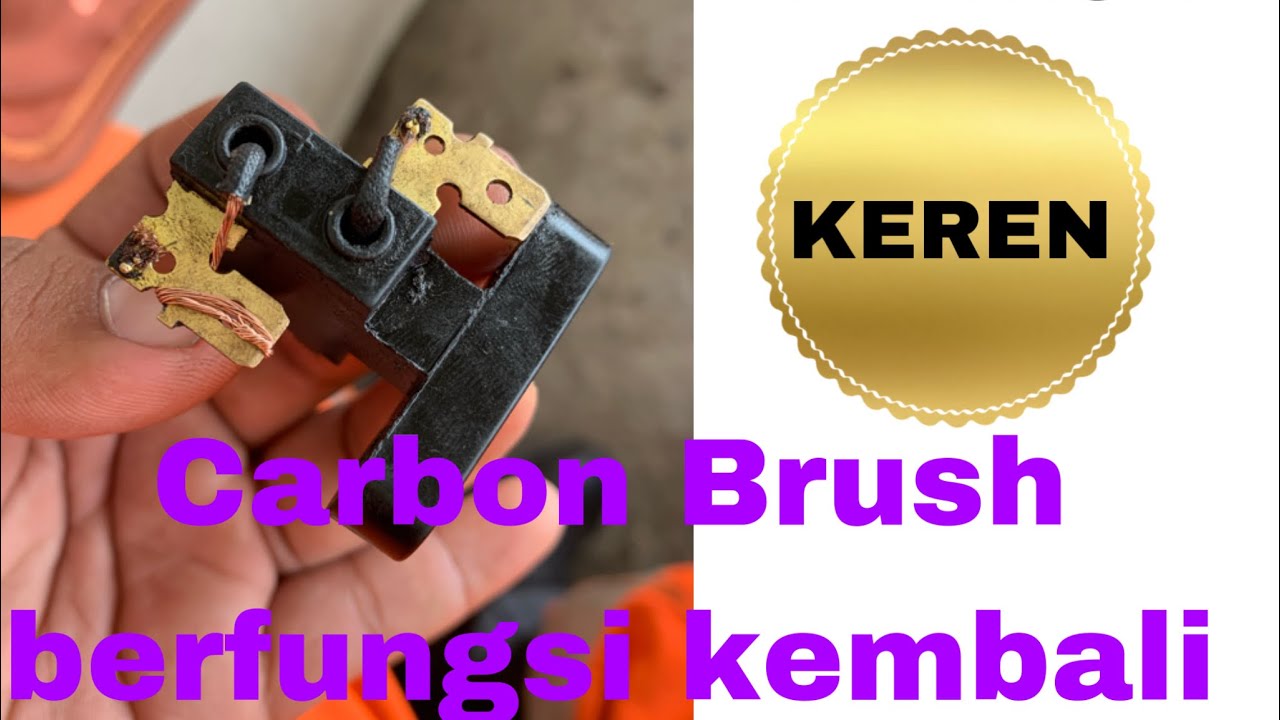 Carbon brush / karbon bras genset portable putus disambung lagi!!! Dijamin amaaan!!!