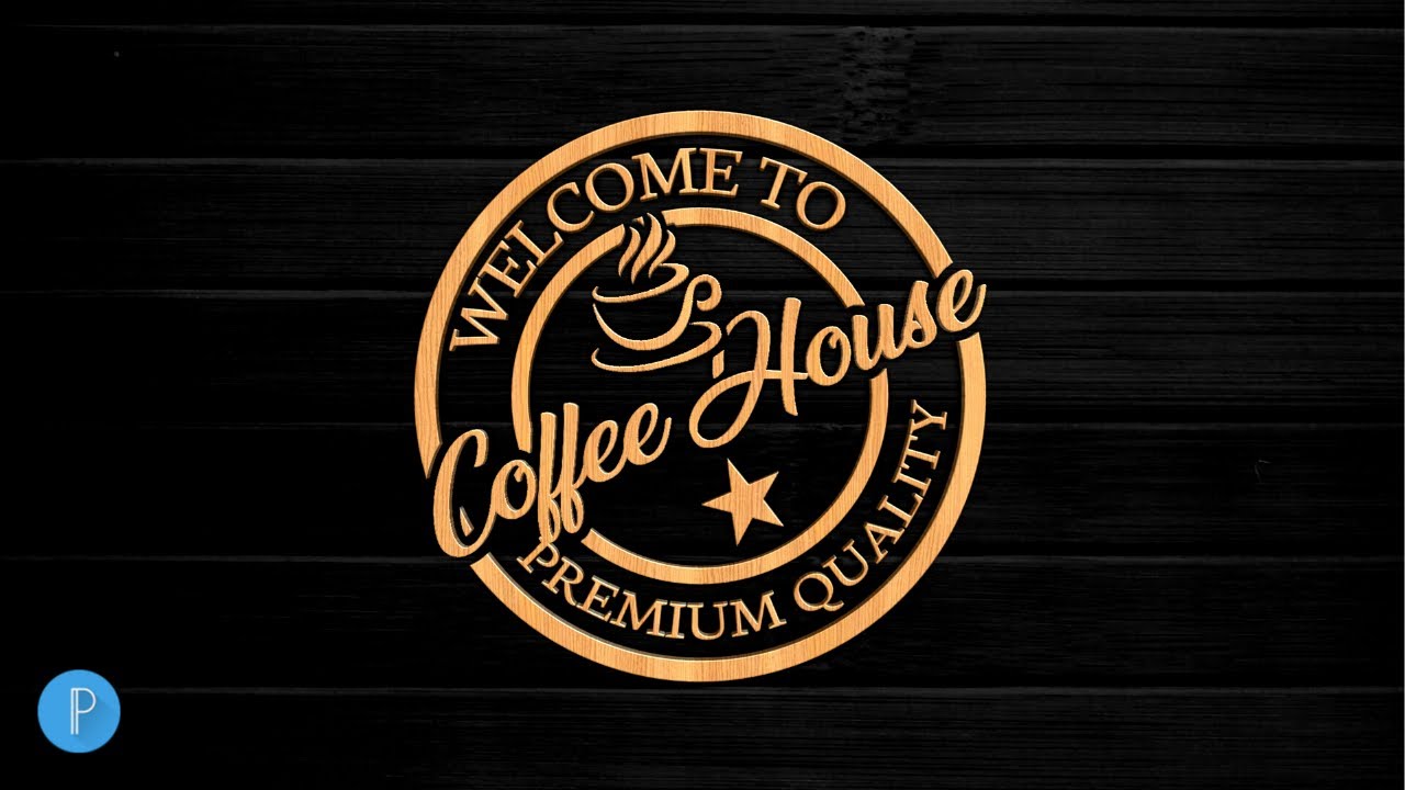 Coffee Shop Logo Design on Android | How to Make Coffee House Logo