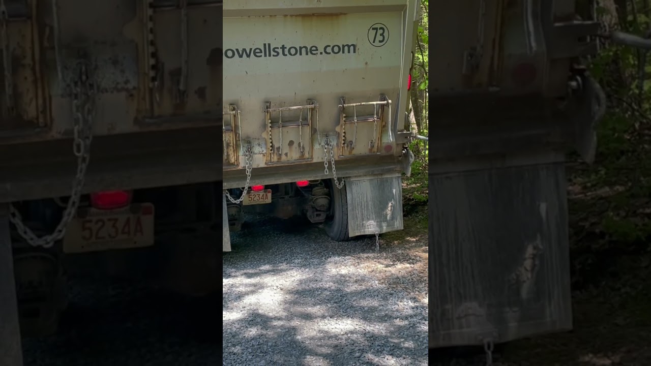 Spread dumping powell Stone & Gravel   Grading Driveway