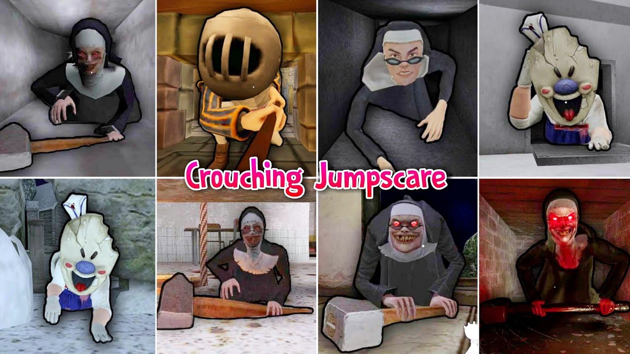 Keplerians Games - Crouching Jumpscare - Ice Scream 1-8, Evil Nun 1-2 & The Broken Mask & Angry King