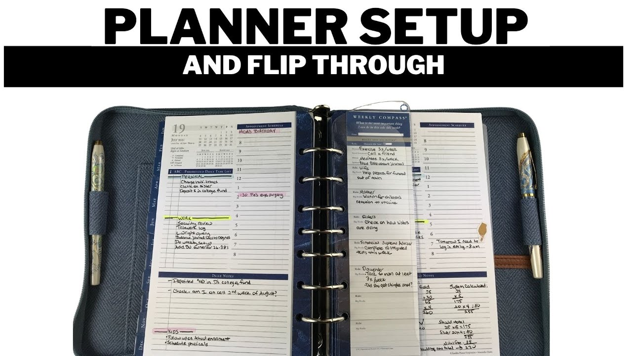 My Current Planner Setup and Flip Through - How I Use My Planner