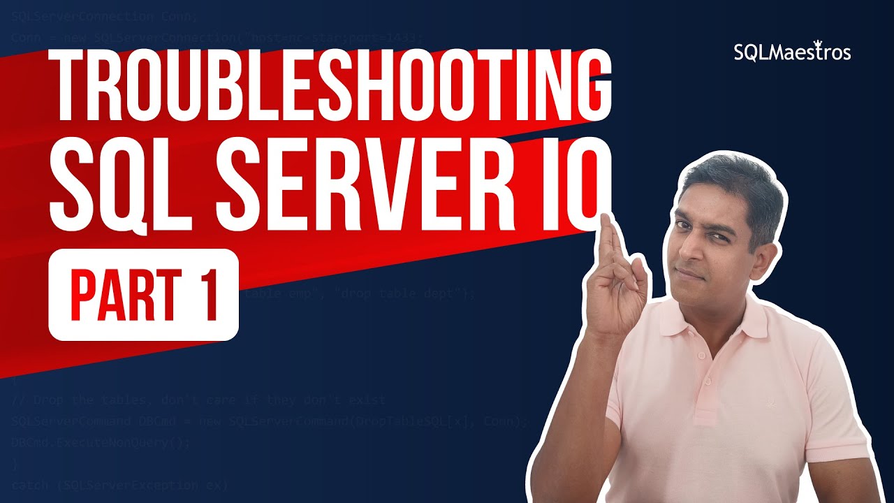 Устранение неполадок/узких мест производительности ввода-вывода SQL Server — Часть 1 (sys.dm_io_v...