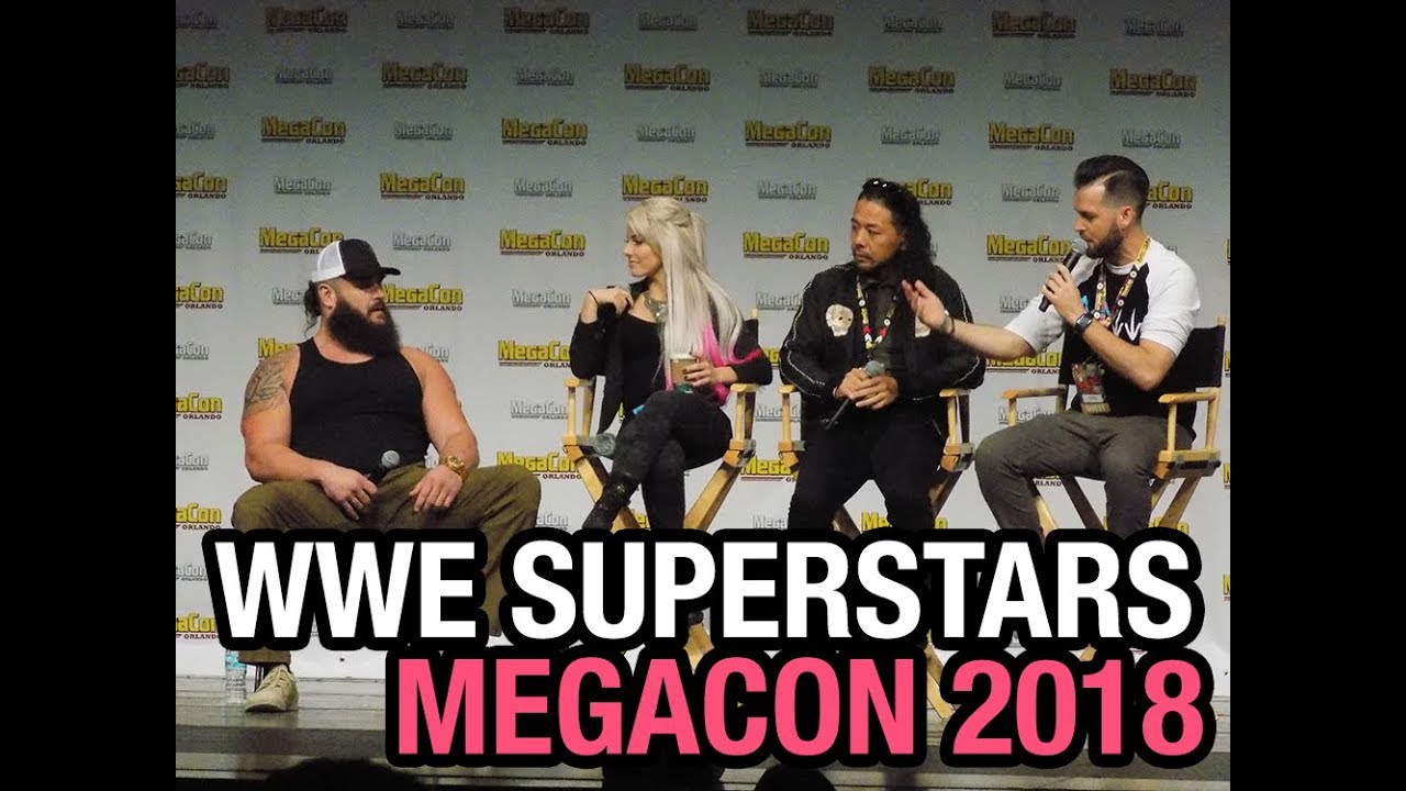WWE SUPERSTARS - BRAUN STROWMAN, ALEXA BLISS & SHINSUKE NAKAMURA MegaCon 2018!