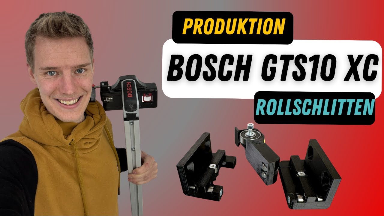 Einblick in die Produktion des Rollschlitten-Umbausatzes für Bosch GTS 10XC