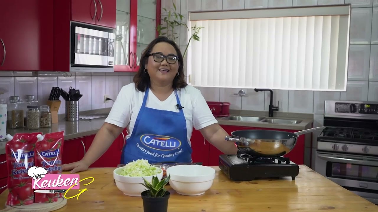 In De Keuken Met G Afl 56 Pittige Garnalen in Ketchup Saus, Gewokte Mixgroenten