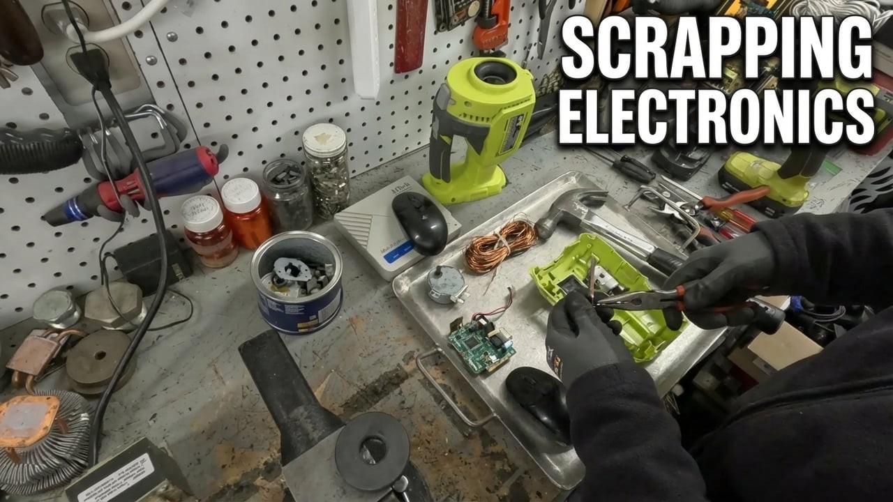 На столе лежат мышь, видеоконвертер, мотор от микроволновой печи и ручной пылесос. Давайте их выб...