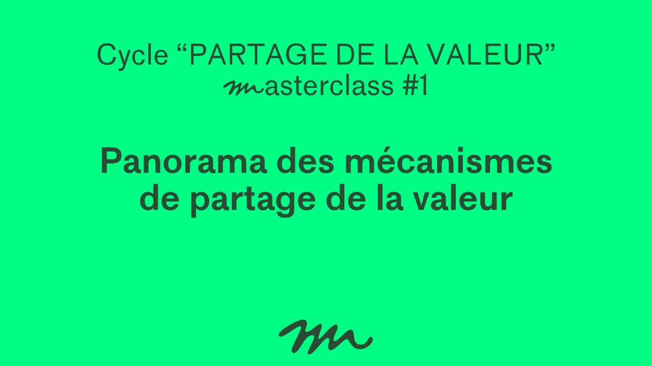 Panorama des mécanismes de partage de la valeur